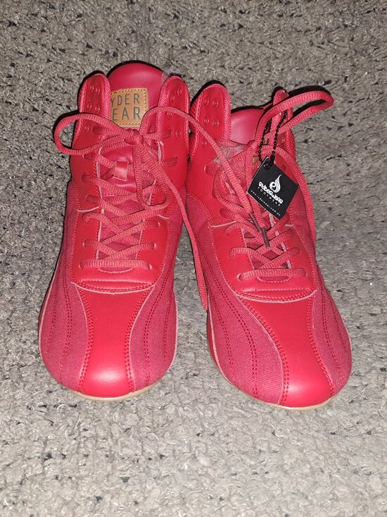 RYDERWEAR-Red High Top Weightlifting Shoes-D-MAK Block-Sz 11-NEW WITH TAG main image 7